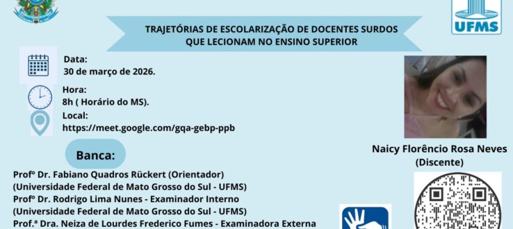 (Português do Brasil) CONVITE: Defesa Pública de Dissertação Online NAICY FLORÊNCIO ROSA NEVES