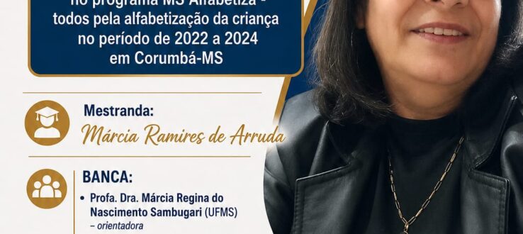 (Português do Brasil) CONVITE: Defesa Pública de Dissertação Online Márcia Ramires de Arruda.